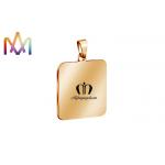 SS304 Polished Rectangle Dangle Custom Engraving Charms