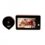 Peephole WIFI Video Doorbell Battery Powered With 4.3 Inch High Definition LCD for sale
