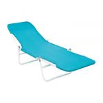 CE Camping Portable Foldable Sun Lounger , Textilene Reclining Garden Sun Lounger Chairs for sale