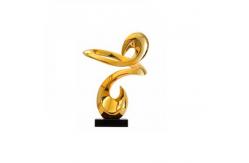 China Custom Abstract Resin Ribbon Sculpture Decorative Art Craft supplier