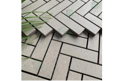 China Morden Fish Bone Marble Mosaic Background Wall Tiles For Living Room supplier