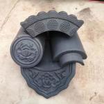 Handmade Grey Clay Roof Shingles Sustainable China Style Resilient Tile for sale