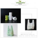 Packaging As4736 Compostable Food Bags With Handles Pe Plastic Poly Material