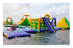 China Amazing And Crazy Inflatable Water Park , Blow Up Water Slide For Adults supplier