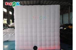 China Giant White Inflatable Photo Booth LED Inflatable Tent For Advertising supplier