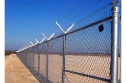 China 25m Roll High Security Chain Link Fence 60X60mm  Diamond Wire Mesh Fence supplier