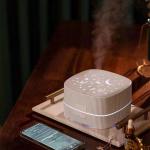 HOMEFISH Bluetooth Music LED Light Essential Oil Diffusers Aroma Diffuser Humidifier 500ML