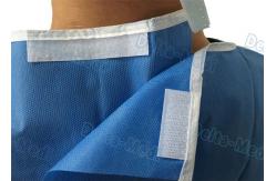 China SMS Disposable Surgical Gown With Knitted Cuff Environmentally Friendly supplier