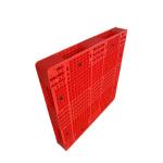 PE Hygienic 1200x1200 Red Stackable Plastic Pallet 6000Kg For Warehouse for sale