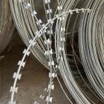 Hot Dipped Galvanized Cbt65 Bto30 Bto-22 Roll Concertina Double Strand Razor Blade Barbed Wire for sale