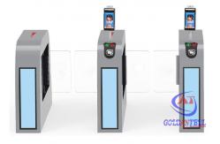 China 8 Screen Swing Barrier Gate AI Temp Scanner Turnstile With Face Recognition Camera supplier