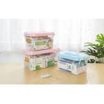 Stacking Clear Plastic Stacking Storage Boxes Bins With Lid