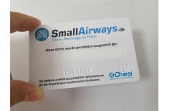 China Silver Emboss Member Number Matte PVC Business Cards With White Signature Panel supplier