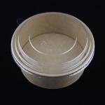 Food Container Brown Kraft Paper Bowl , Single Wall 750ml Kraft Salad Bowl for sale