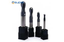 China 45hrc Roughing Ball Nose End Mill Nano Coating For Metal supplier