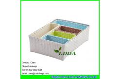 China LDKZ-044  Fasion steel frame storage box pp strap woven storage basket for organization supplier