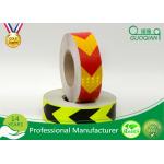Red / Orange Fluorescent Retro Reflective Tape Adhesive Warning Tape 5 Cm Width for sale