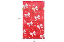 China 5.8×9.5 Christmas Drawstring PE Candy Wrap Bag supplier