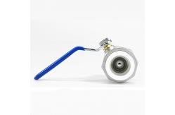 China DN15 DN20 DN25 Metal Ball Valve Long Handle Medium Temperature supplier