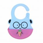 SGS Children'S Two Color Waterproof Silicone Snap On Bib for sale