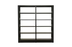 China Adjustable Plate 6 Layers Metal Woodgrain Library Bookshelves supplier