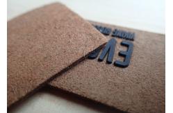 China Personalized Logo Garment Leather Patch Custom Embossed Jeans Leather Patch Label supplier