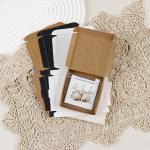 Eco Friendly Kraft Jewelry Gift Box Set with Velvet Lining for sale