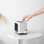 Desk Cooling Mist Fan With LED Light Sprays 3 Wind Speeds Modes For Office Home for sale