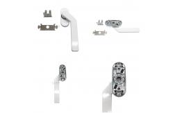 China Single Point Side Hung UPVC Window Door Handles High Strength Construction supplier