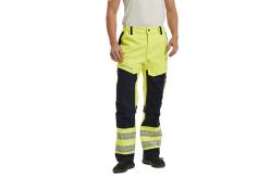 China HIVIS Yellow Rich Cotton Arc Flash Protective Flame Retardant Work Pants supplier