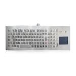 Stainless Steel Industrial Keyboard With Touchpad IP68 Waterproof Desktop Metal Keyboard for sale