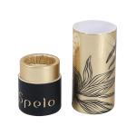 Black Hot Stamping Mini Paper Lipstick Tubes Customized Matte Golden Logo for sale