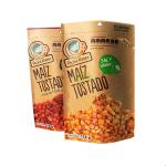 120 Gram Snack Bag Packaging Cashnew Nut Kraft Paper Bag With Zipper Food Paper Bag for sale