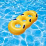 OEM Yellow PVC Heavy Duty Inflatable Swimming Ring for Water Park Party for sale