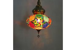 China Turkish Lamp Colorful Glass Pendent Light E14 Warm White Bedroom Bar Corridor Balcony Light(WH-DC-17) supplier