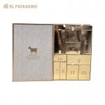 Customize Advent Calendar SkinCare Box 12 Drawer Cream Lipstick Perfume Cosmetic Advent Calendar Box Gift Paper Board for sale