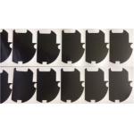 Shiny Black PET Die Cut Mylar Reflective Sheeting Fire Retardant for sale