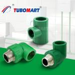 OEM PPR Plastic Pipe Elbow PN10 PN16 PN20 PN25 Plumbing PPR Fittings for sale