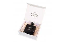China Cardboard Perfume Packaging Box Custom Pink And White Box For Women supplier