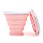 Silk Screen Logo 90g Retractable Foldable Silicone Coffee Cup for sale