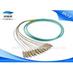 Simplex OM3 SC Fiber Pigtail Multi Single Mode 9 125 With LSZH / PVC Jacket for sale
