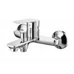 Chrome Brass Bath Shower Faucet Surface-Mounted Single Lever for sale