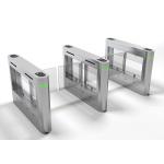 Stroboscopic Alarm Anti Trailing Swing Barrier Turnstile 40W Acrylic Half Height for sale