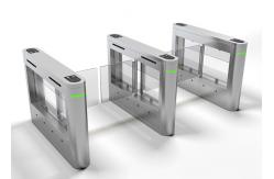 China Stroboscopic Alarm Anti Trailing Swing Barrier Turnstile 40W Acrylic Half Height supplier