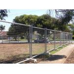 Chain Link Panel 50x50mm Temporary Metal Fence Movable Sustainable for sale