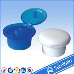 Non spill shampoo flip top cap for cosmetic packaging with multicolor for sale