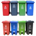 Eco-Friendly 50L Recycling Plastic Waste Bins Sanitary 30L 40L Rubbish Waste Bins Recycle Garbage Bin with Pedal Lid for sale
