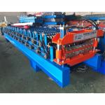 12m/Min Corrugated Steel Roof Sheet Roll Forming Machine Double Layer  PLC Control for sale