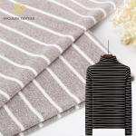 Breathable And Environmental Friendly Elastic Striped Knit Fabric For Casual for sale