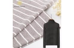 China Breathable And Environmental Friendly Elastic Striped Knit Fabric For Casual supplier